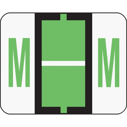 SMEAD MANUFACTURING CO. 67083 END TAB LABEL,LIGHT GREEN, 500ROLL