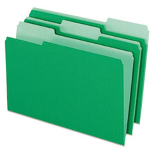 ESSELTE PENDAFLEX CORP. 1531/3BGR FILE FOLDERS,1/3 CUT TOP TAB,LEGAL
