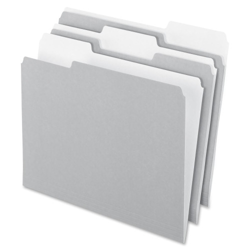 ESSELTE PENDAFLEX CORP. 1521/3GRA 2-T1 FILE FOLDERS,1/3 CUT TOP TAB,LETTER