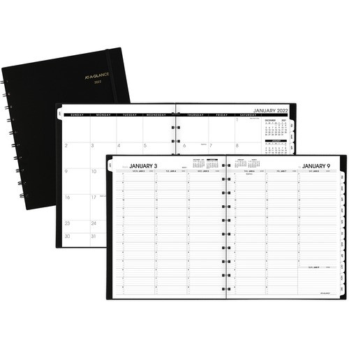 AT-A-GLANCE 70950E05 PLANNER,WEEKLY/MONTHLY,WHITE