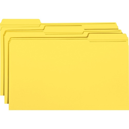 SMEAD MANUFACTURING CO. 17934 FILE FOLDERS,1/3 CUT, YELLOW, 100/BOX