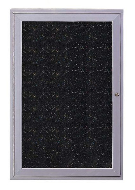 GHENT PA13624TR-CF TACKBOARD,1-DOOR, 36X24", ALUMINUM FRAME