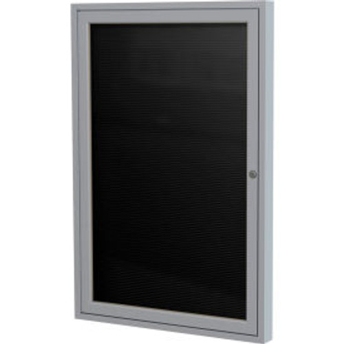 GHENT PA12418BX-BK LETTERBOARD, 24X18,1-DOOR,ALUMINUM FRAME