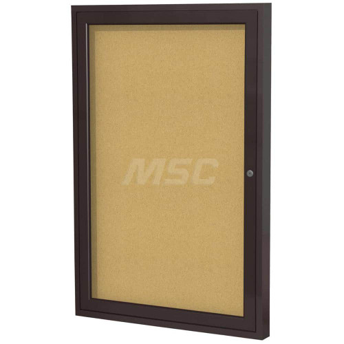 GHENT PB12418K TACKBOARD, 1-DOOR,24X18,W/FRAME