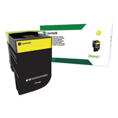LEXMARK 80C0XYG PRINTER INK,GOVT EHY YELLOW TONER 4K YLD