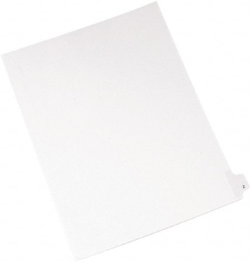 AVERY 82188 LEGAL SIDE TAB DIVIDER,LETTER,WHT,25/PK