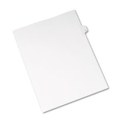 AVERY 82169 LEGAL SIDE TAB DIVIDER,LETTER,WHT,25/PK