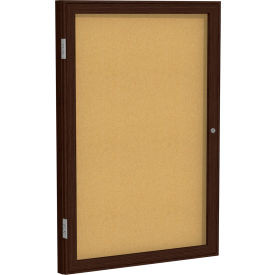 GHENT PN13624K TACKBOARD, 1-DOOR,36X24,W/FRAME
