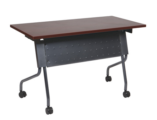 OFFICE STAR 84224TM 4' TITANIUM FRAME WITH MAHOGANY TOP
