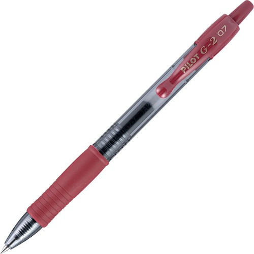 PILOT PEN CORPORATION 31247 GEL PEN,RUBBER GRIP,FINE PT,BURGUNDY