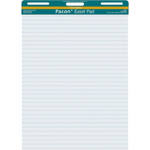 PACON CORPORATION 3386 EASEL PAD, PERFORATED,27X34", 50 SHEETS