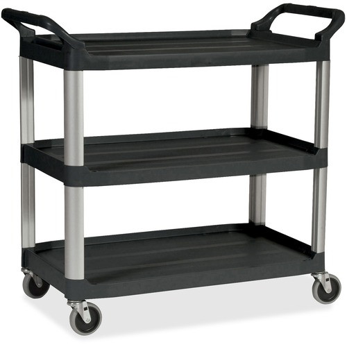 RUBBERMAID COMMERCIAL PRODUCTS 342488BK UTILITY CART,33-5/8"X18-5/8"X37-3/4"