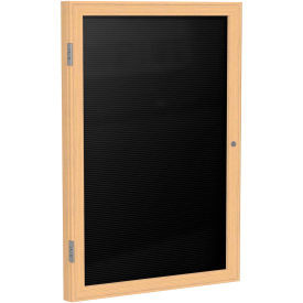 GHENT PW13624B-BK LETTERBOARD, 36X24,1-DOOR,WOOD FRAME