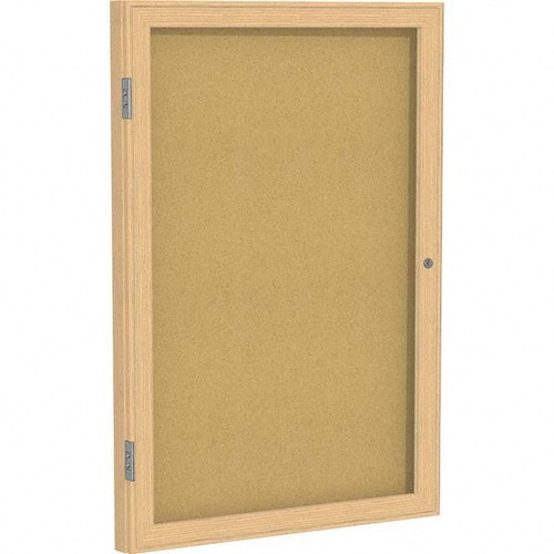 GHENT PW12418K TACKBOARD, 1-DOOR,24X18,W/FRAME