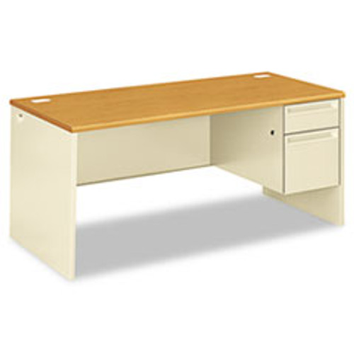 HON 38291RCL PEDESTAL DESK, RIGHT W/LOCK,66X30X29 1/2
