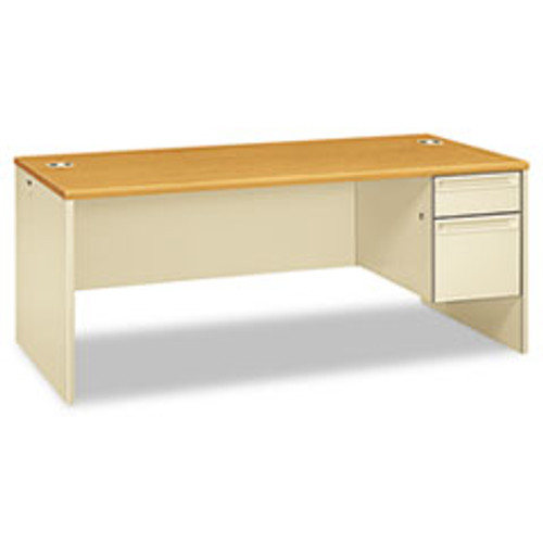 HON 38293RCL PEDESTAL DESK, RIGHT W/LOCK,72X36X29 1/2