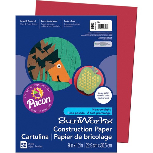 PACON CORPORATION 6103 CONSTRUCTION PAPER, 9"X12", 50 SHEETS PACON CORPORATION 6103 CONSTRUCTION PAPER, 9"X12", 50 SHEETS