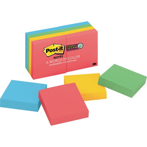 3M 622-8SSAN 3M  SUPER STICKY NOTES,90 SHTS/PAD,2"X2"