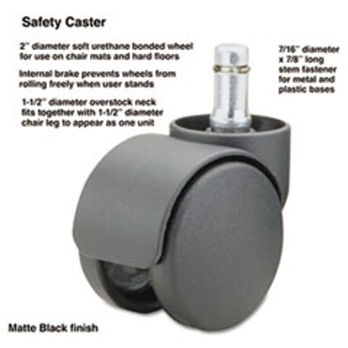 MASTER CASTER 64335 CASTERS,S WHEEL, OVERSIZE NECK, BLACK