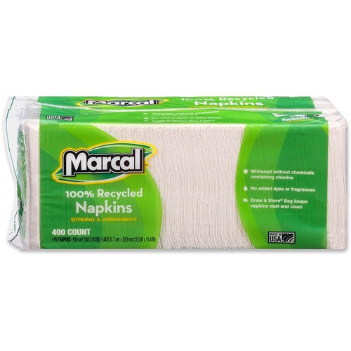 MARCAL MANUFACTURING, LLC 6506PK NAPKINS,LUNCH,400/PK