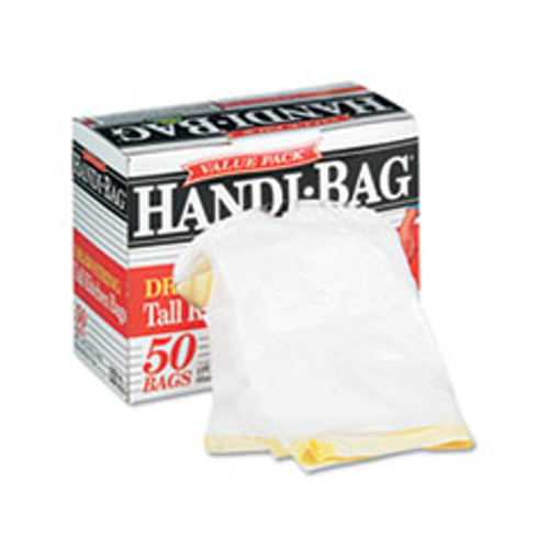 WEBSTER HAB6DK50 TRASH BAGS,.69MIL,24X27 3/8,WHITE,50/BOX