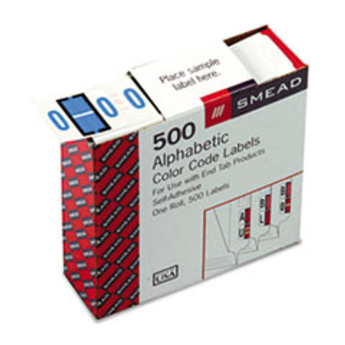 SMEAD MANUFACTURING CO. 67085 COLOR CODE LABELS, 1"X1-1/4", 500/RL