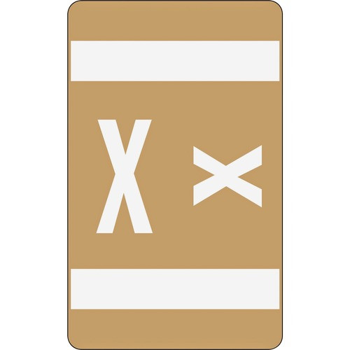 SMEAD MANUFACTURING CO. 67194 COLOR CODE LABELS, 100/PK, LIGHT BROWN