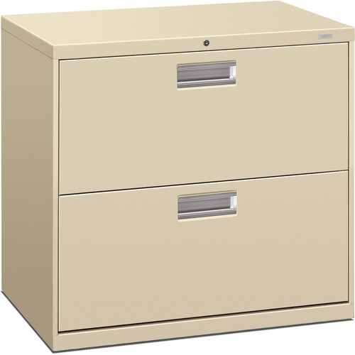 HON 672LL LATERAL FILE, 2 DRAWER,W/LOCK,PUTTY