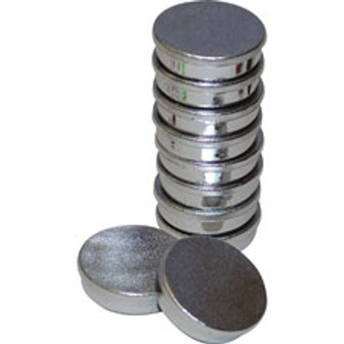BI-SILQUE VISUAL COMMUNICATION PRODUCTS IM130809 MAGNETS,SILVER,10 PER PACK