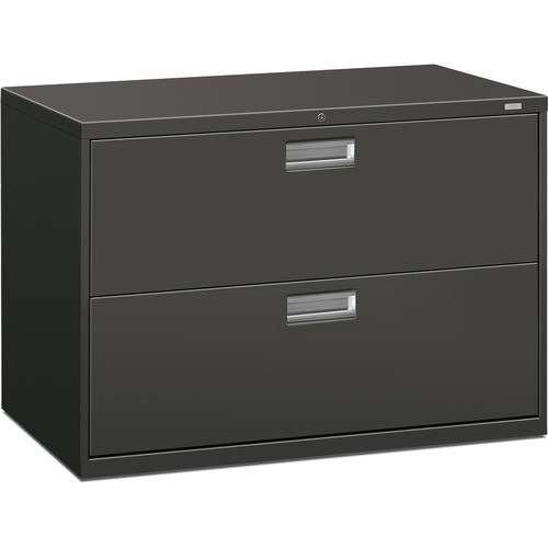 HON 692LS LATERAL FILE, 2 DRAWER,W/LOCK,CHARCOAL