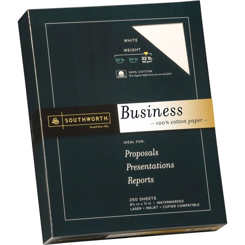 SOUTHWORTH JD18C BUSINESS PAPER,8-1/2X11,250/BOX