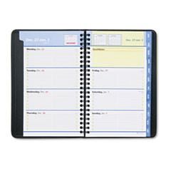 AT-A-GLANCE 76-02-05 WEEKLY/MONTHLY PLANNER,12 MONTHS,BLACK