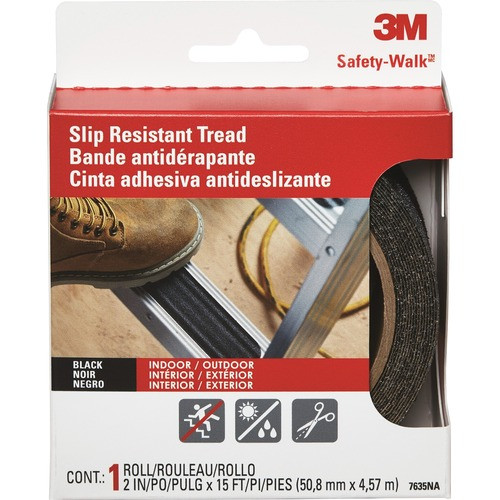 3M 7635NA TAPE SAFETY TREAD 2X180IN BLK 