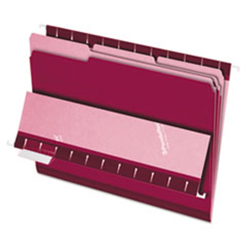 ESSELTE PENDAFLEX CORP. 421013BUR FILE FOLDERS,1/3 CUT TOP TAB