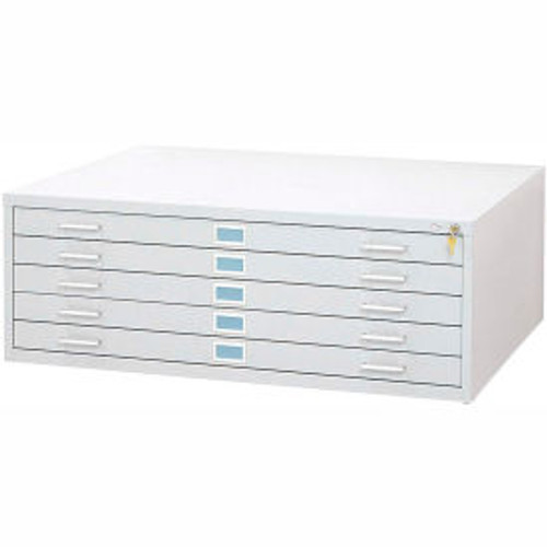 SAFCO 4996WHR 5 DRAWER STEEL FLAT FILE FOR 30" X 42" D SAFCO 4996WHR 5 DRAWER STEEL FLAT FILE FOR 30" X 42" D