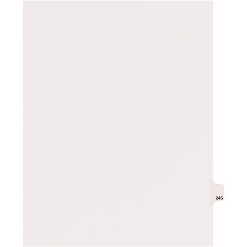 AVERY 82462 DIVIDER, "246", SIDE TAB, 25/PK, WHITE