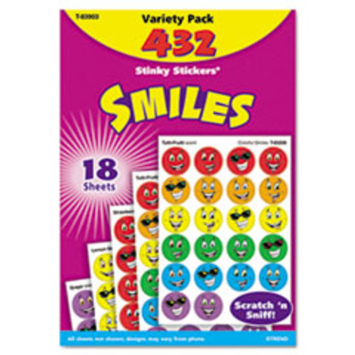 TREND ENTERPRISES, INC. T83903 STICKERS VARIETY PACK,SMILES,432/PACK TREND ENTERPRISES, INC. T83903 STICKERS VARIETY PACK,SMILES,432/PACK