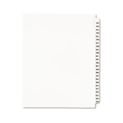 AVERY 01340 TAB DIVIDER, 251-275,LETTER,WHITE,1 SET