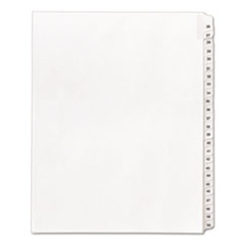AVERY 01702 TAB DIVIDERS, 25 TAB, 26-50,LETTER,WHITE