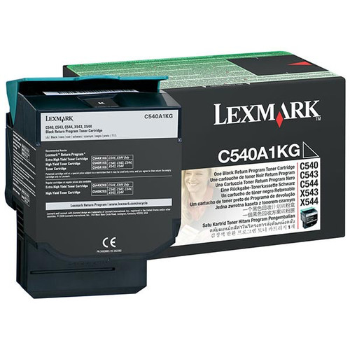 LEXMARK C540A4KG LEXMARK C54X/X54X BLK RTRN TAA