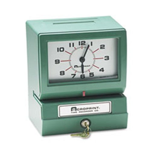 ACRO 01-2070-411 TIME CLOCK,ANALOG,MANUAL PRINT,DATE