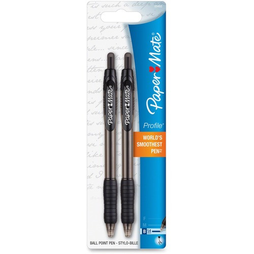 PAPERMATE 89468 BALLPOINT PEN,TRANSLUCENT BLACK BARREL