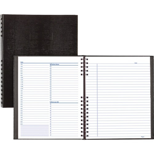 REDIFORM A30C81 DAILY APPOINTMENT NOTEBOOK,BLACK