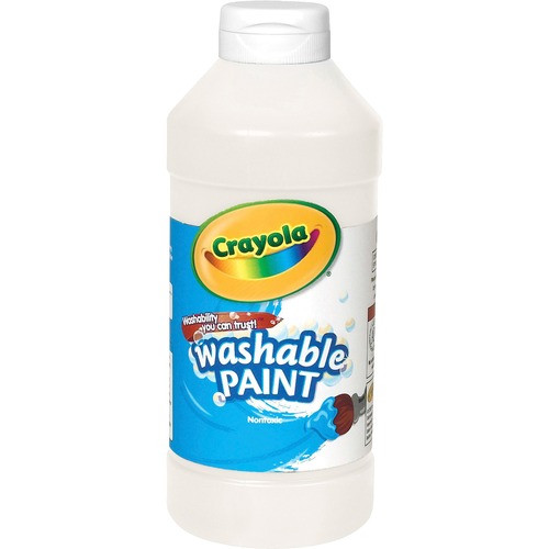 CRAYOLA 542016053 WASHABLE PAINT,WHITE,16 OZ