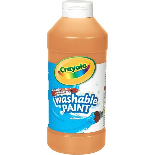 CRAYOLA 542016036 WASHABLE PAINT,ORANGE,16 OZ