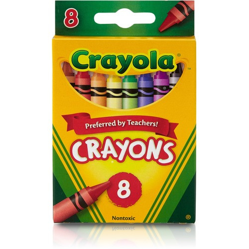 CRAYOLA 523008 CRAYONS,COLOR PACK,8 COLORS/BOX