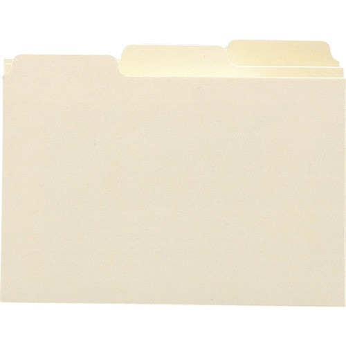 SMEAD MANUFACTURING CO. 55030 CARD GUIDES,SELF-TAB,MANILA,100/BOX