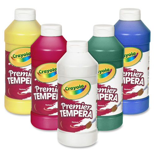 CRAYOLA 541216038 TEMPERA PAINT,PREMIER,RED,16 OZ CRAYOLA 541216038 TEMPERA PAINT,PREMIER,RED,16 OZ