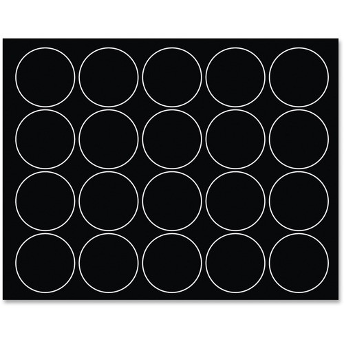 BI-SILQUE VISUAL COMMUNICATION PRODUCTS FM1605 MAGNETIC COLOR CODING DOTS,12/BG,BLACK