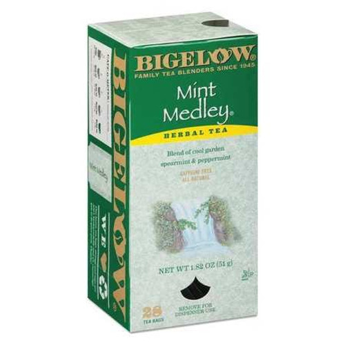 BIGELOW TEA COMPANY 10393 BIGELOW  MINT MEDLEY HERBAL TEA, 28/BX, 